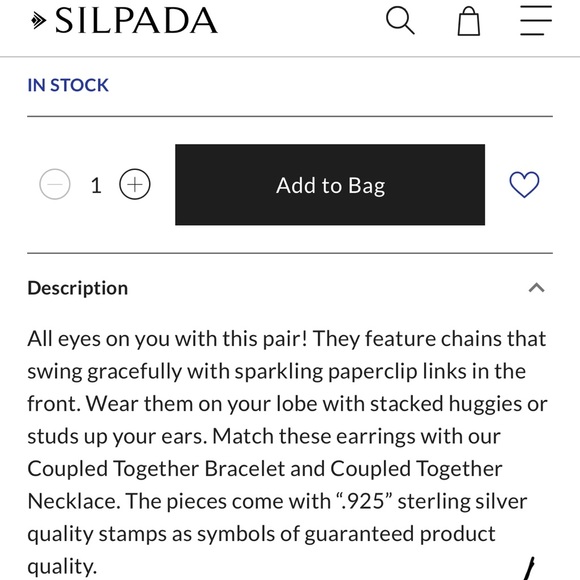 Silpada Sterling Silver Earrings - Picture 4 of 5